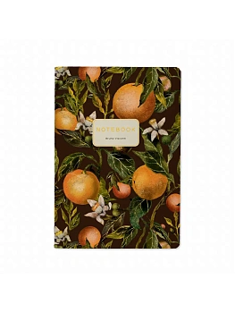 Тетрадь 40л А5 " Bruno Visconti " Flora. Paradise. Oranges, клетка, сшивка, обложка- мелованный кар - купить в магазине Кассандра, фото, 5060898184249, 