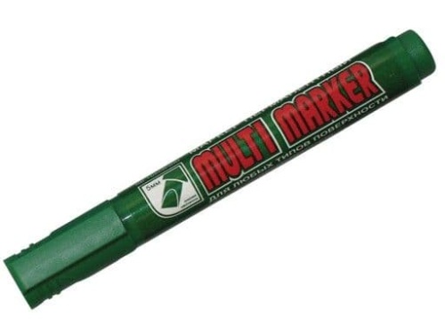 Маркер перманентный Multi Marker Chisel зеленый, скошенный, 5мм CPM-800CH- купить в магазине Кассандра, фото, 8803654002466, 