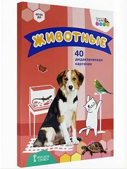 40 дидактических карточек.Животные. - купить в магазине Кассандра, фото, 9785533019064, 
