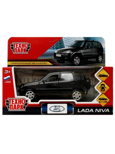 Машина металл LADA NIVA длина 12 см, двери, багаж, инерц, красный, кор. Технопарк в кор.2*36шт- купить в магазине Кассандра, фото, 4680107969293, 