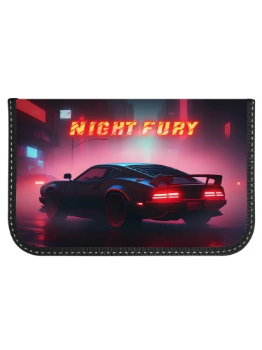 Пенал 1 секц. бол. Schoolformat НОЧНОЙ ЗАЕЗД 190х115х20 мм черн. ламин.картон- купить в магазине Кассандра, фото, 4602723191780, 