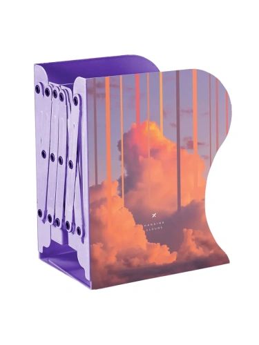 Подставка д/книг раздвижная 3 отдел. LOREX BOOKLOVER HANGING CLOUDS металл сиреневая- купить в магазине Кассандра, фото, 4602723158004, 