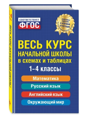Весь курс начальной школы: в схемах и таблицах — фото, ISBN 9785042287046
