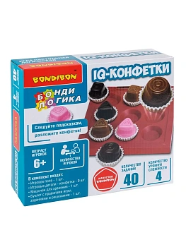 Игра настольная логическая.IQ-КОНФЕТКИ - купить в магазине Кассандра, фото, 4895136066183, 