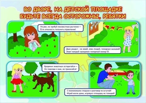 Комплект плакатов "Правила безопасности дома и в детском саду": 4 плаката- купить в магазине Кассандра, фото, 4640018255250, 