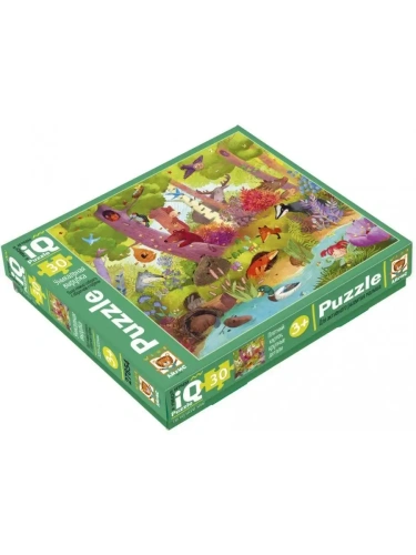 IQ Пазл для малышей 30 эл. Прятки в лесу 3+- купить в магазине Кассандра, фото, 4627176367452, 