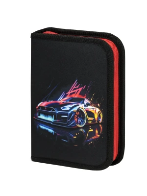 Пенал BRAUBERG, 1 отделение, полиэстер, 21х14 см, Neon drift, 272329- купить в магазине Кассандра, фото, 4606224431963, 