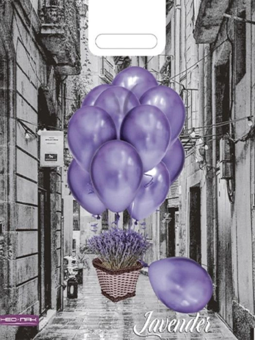 Пакет ПЭ " Миленд " с вырубной ручкой 47*38см Воздушные шары - купить в магазине Кассандра, фото, 4610121610079, 