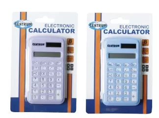 Калькулятор карманный 105x57x12 мм. 8 разрядный, в комплект входит батарейка - купить в магазине Кассандра, фото, 4030969804063, 