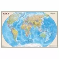 Карта.Мир.Политическая карта М1:25 млн 124х80 ламинированная настенная карта - купить в магазине Кассандра, фото, 9785906964397, 