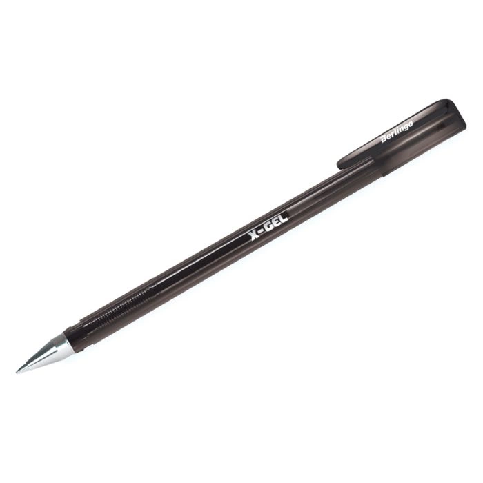Ручка гелевая Berlingo "X-Gel" черная, 0,5мм - купить в магазине Кассандра, фото, 4260107481324, 