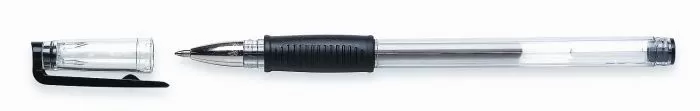 Ручка гелевая "COMFORT" 0,5 мм черный резин.грип - купить в магазине Кассандра, фото, 2500035323412, 