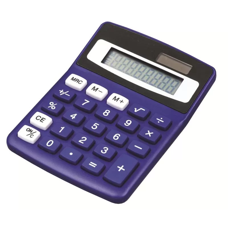 Калькулятор настольный КОМПАКТНЫЙ Attache ATC-555-8C 8-ми разрядныйсиний - купить в магазине Кассандра, фото, 4670072037110, 