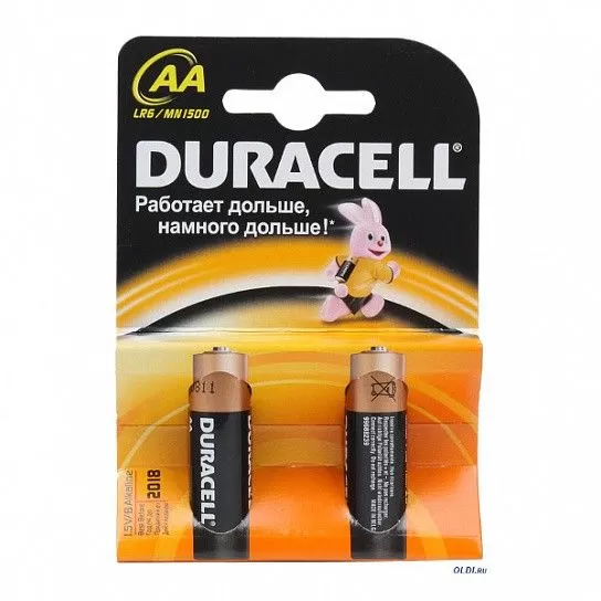 Батарейка "DURACELL" AA 1,50 V _ алкалин. - купить в магазине Кассандра, фото, 5000394058163, 