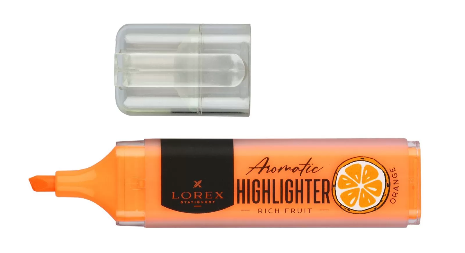 Маркер текстов. ароматизированный LOREX RICH FRUIT 1-3,5 мм оранж. скошенны - купить в магазине Кассандра, фото, 4602723142300, 